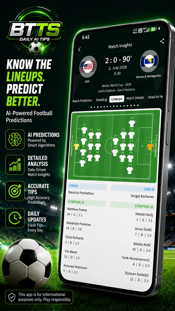 BTTS Daily AI Tips screenshot