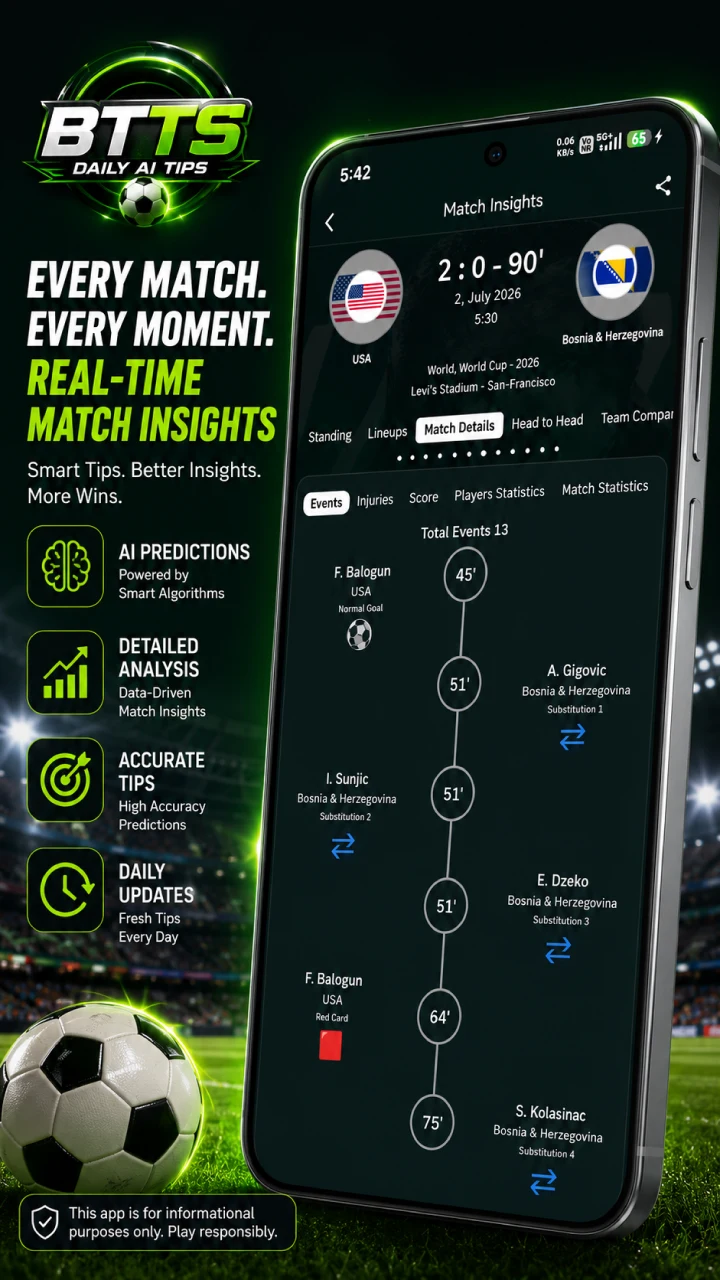 BTTS Daily AI Tips screenshot