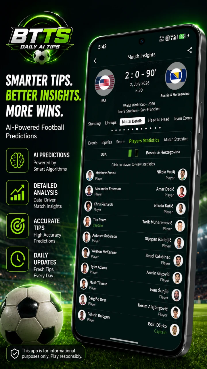 BTTS Daily AI Tips screenshot