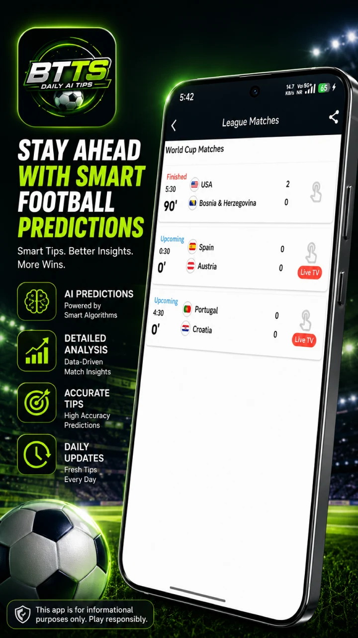 BTTS Daily AI Tips screenshot